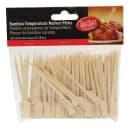 Tablecraft MEDRARE 3 1/2" Bamboo Meat Marker Pick, Medium Rare thumbnail 2