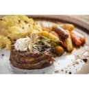 Tablecraft MEDWELL 3 1/2" Bamboo Meat Marker Pick, Medium Well thumbnail 4