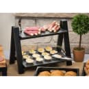 Tablecraft MG2 Frostone Display Tray, 12 3/4" x 10 3/8", Rectangular, Melamine, Black thumbnail 2