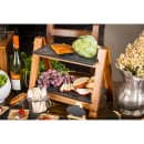 Tablecraft MG3 Frostone Display Tray, 12 3/4" x 6 7/8", Rectangular, Melamine, Black thumbnail 2