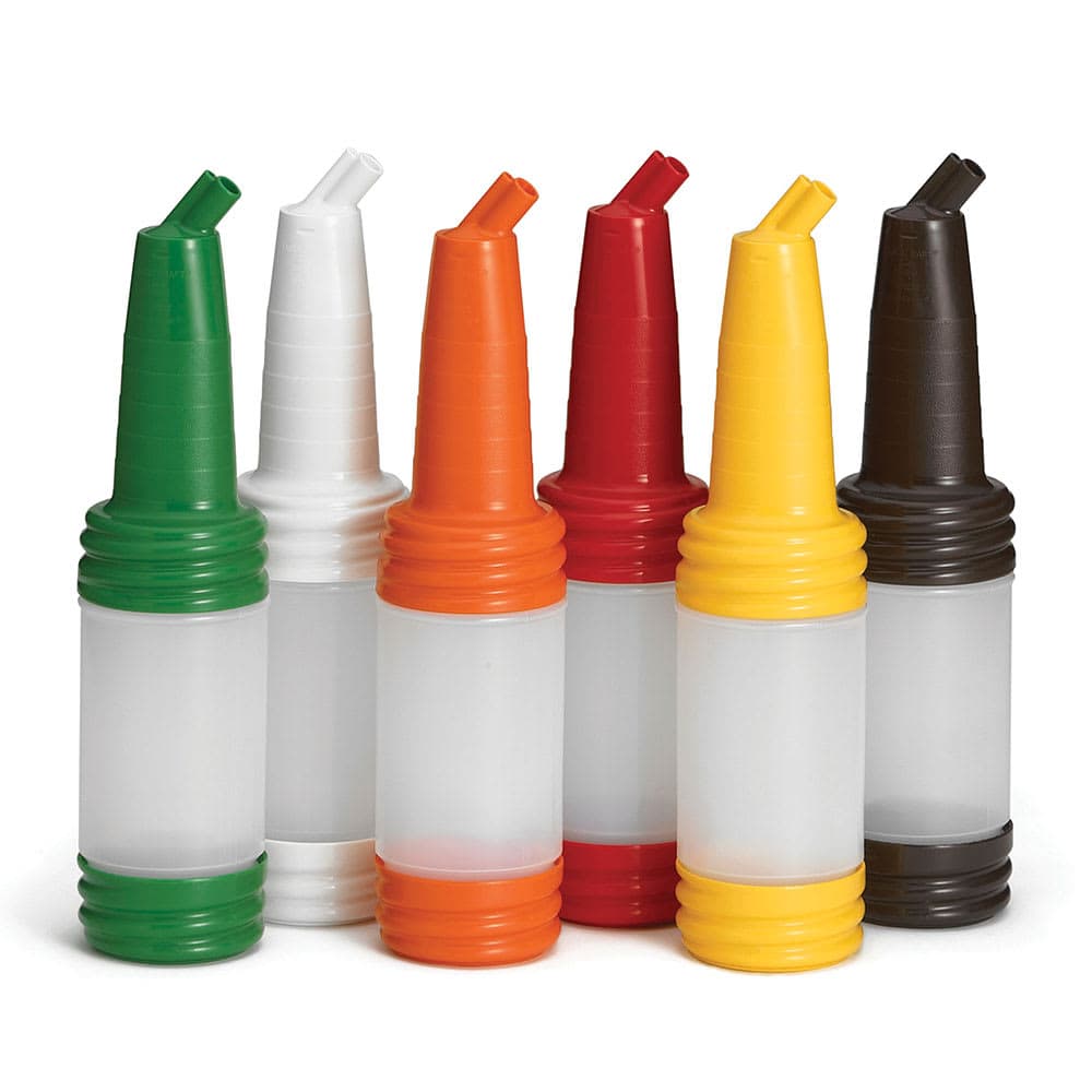 Tablecraft N32A PourMaster 1 qt Bottle w/ Long Neck & Top, Assorted