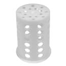 Tablecraft PP33 Flatware Cylinder, 4 1/4" X 5 1/2 in, Polypropylene, White thumbnail 3