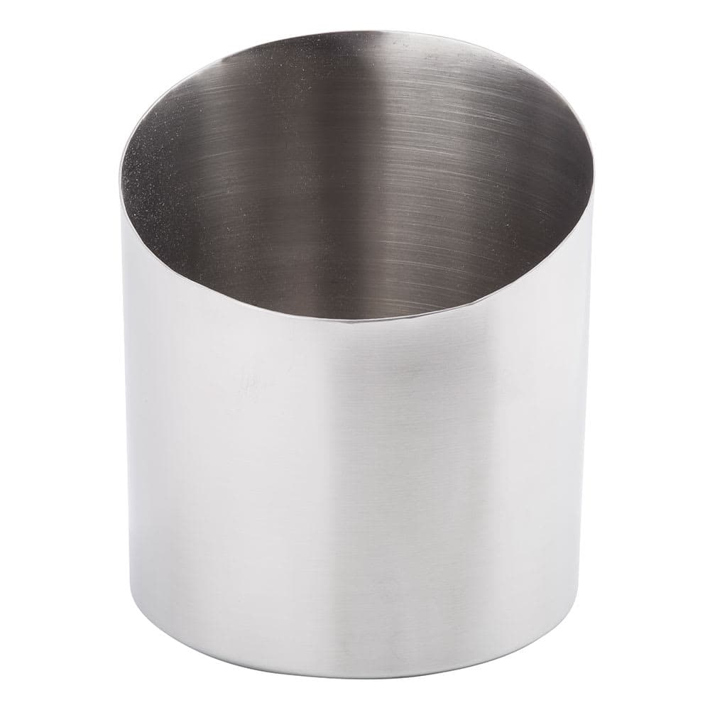 Tablecraft R44 Stainless Steel Fry Cup, 3 3/4 x 4"