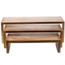 Tablecraft RACA300 3 Piece Rectangular Nesting Display Risers, Acacia Wood thumbnail 2