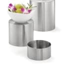 Tablecraft RR3 Round 3 Piece Riser Set, Brushed Stainless Steel, One Each 8 & 7 & 6" Dia thumbnail 2