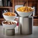 Tablecraft RR3 Round 3 Piece Riser Set, Brushed Stainless Steel, One Each 8 & 7 & 6" Dia thumbnail 5