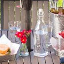 Tablecraft RSB33 34 oz Prima Collection Resealable Bottle, Glass, Transparent thumbnail 7