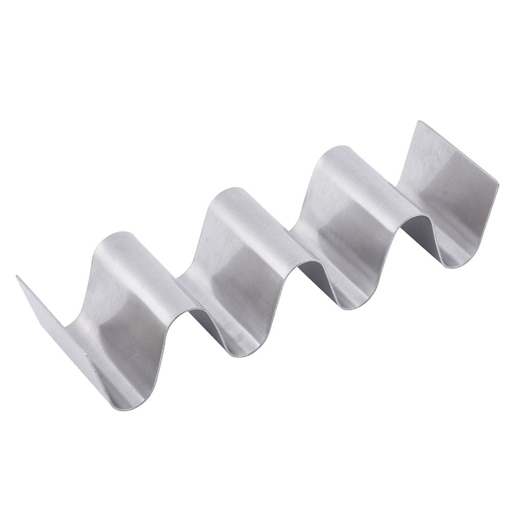Tablecraft TRS34 Taco Holder - Holds 3 to 4 Tacos, Solid, Stainless