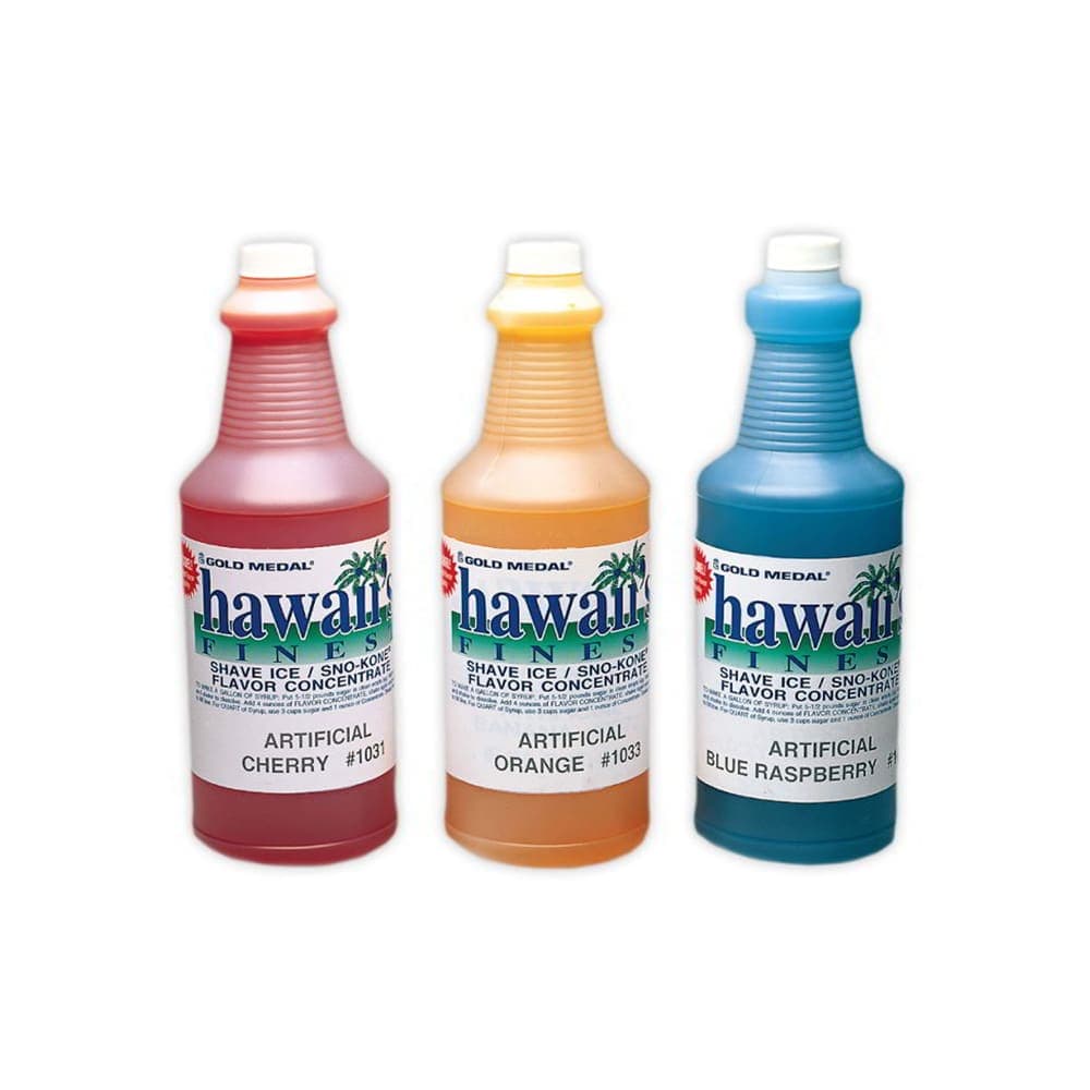 Gold Medal 1040 1 qt Strawberry Banana Snow Cone Syrup Concentrate