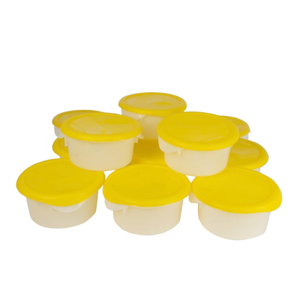 Gold Medal 1085DZ 1/2 gal Round Ice Mold w/ Lids, Plastic, Dozen