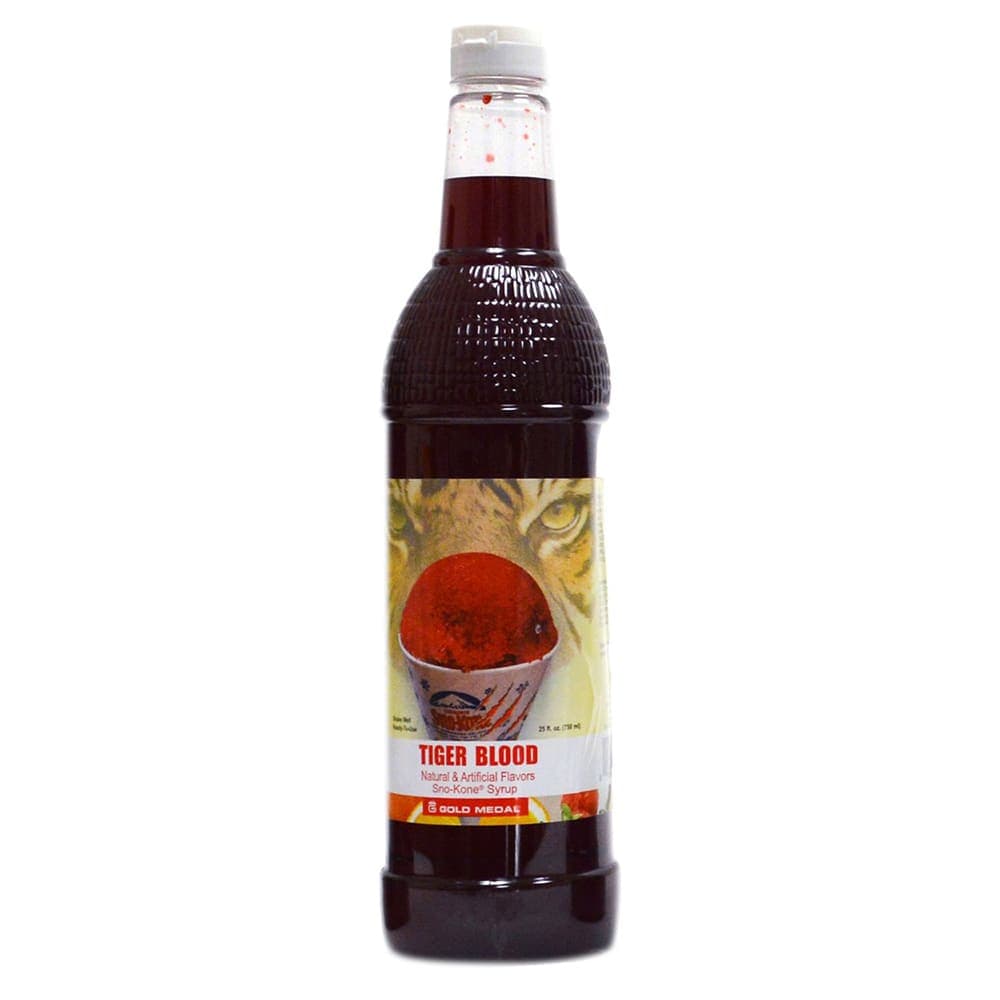 Gold Medal 1433 25 oz Tiger Blood Snow Cone Syrup, Ready-To-Use