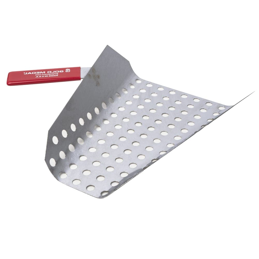 Gold Medal 2106 Large Left Handed Perforated Jet Scoop, Aluminum