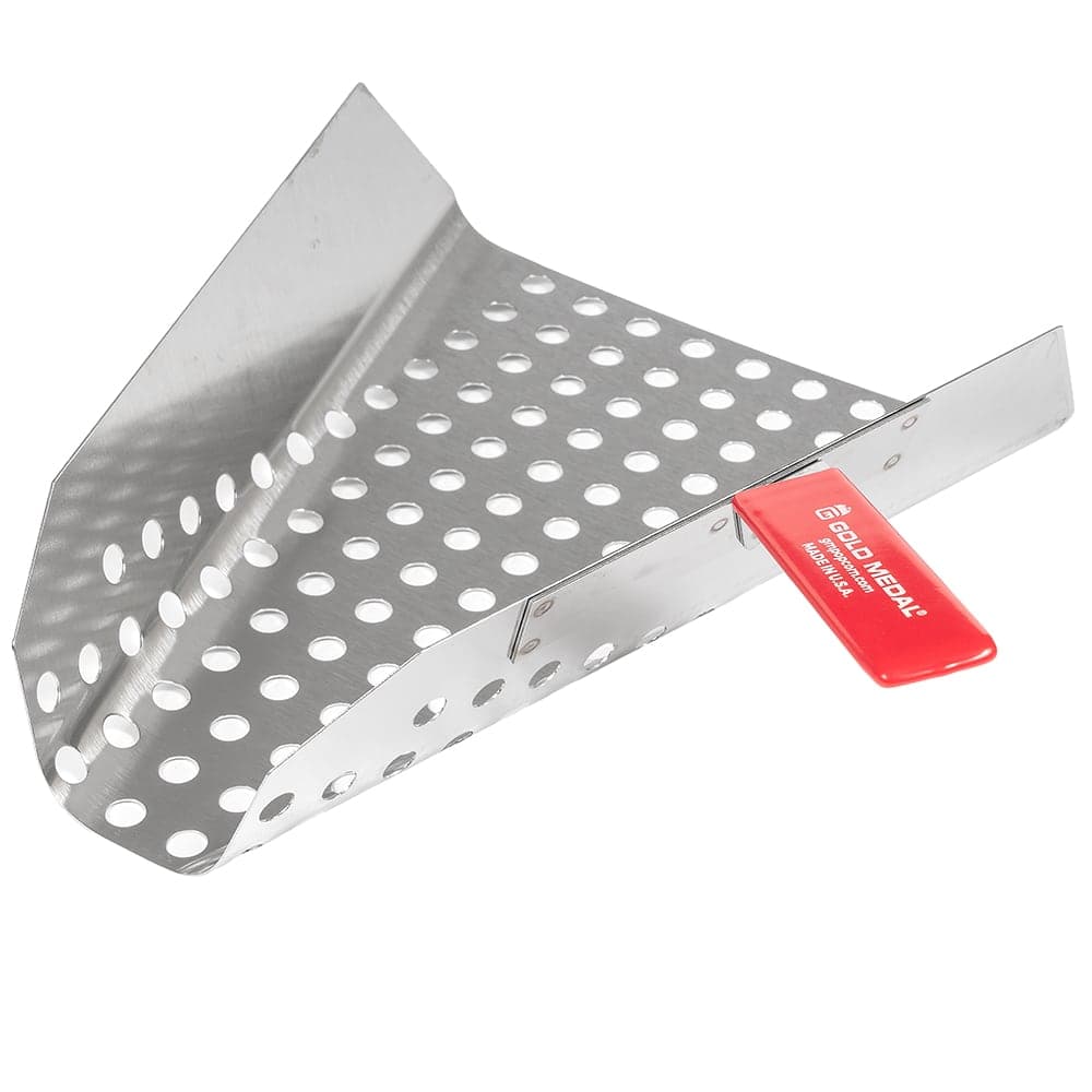 Gold Medal 2108 Jumbo Right Handed Perforated Jet Scoop, Aluminum