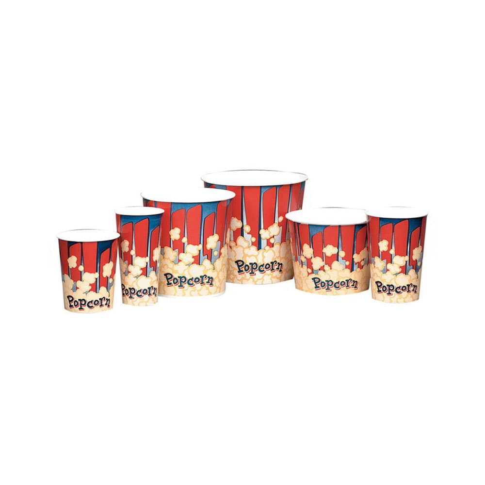 Gold Medal 2132RB 24 oz Red Disposable Popcorn Butter Cups, 1,000/Case