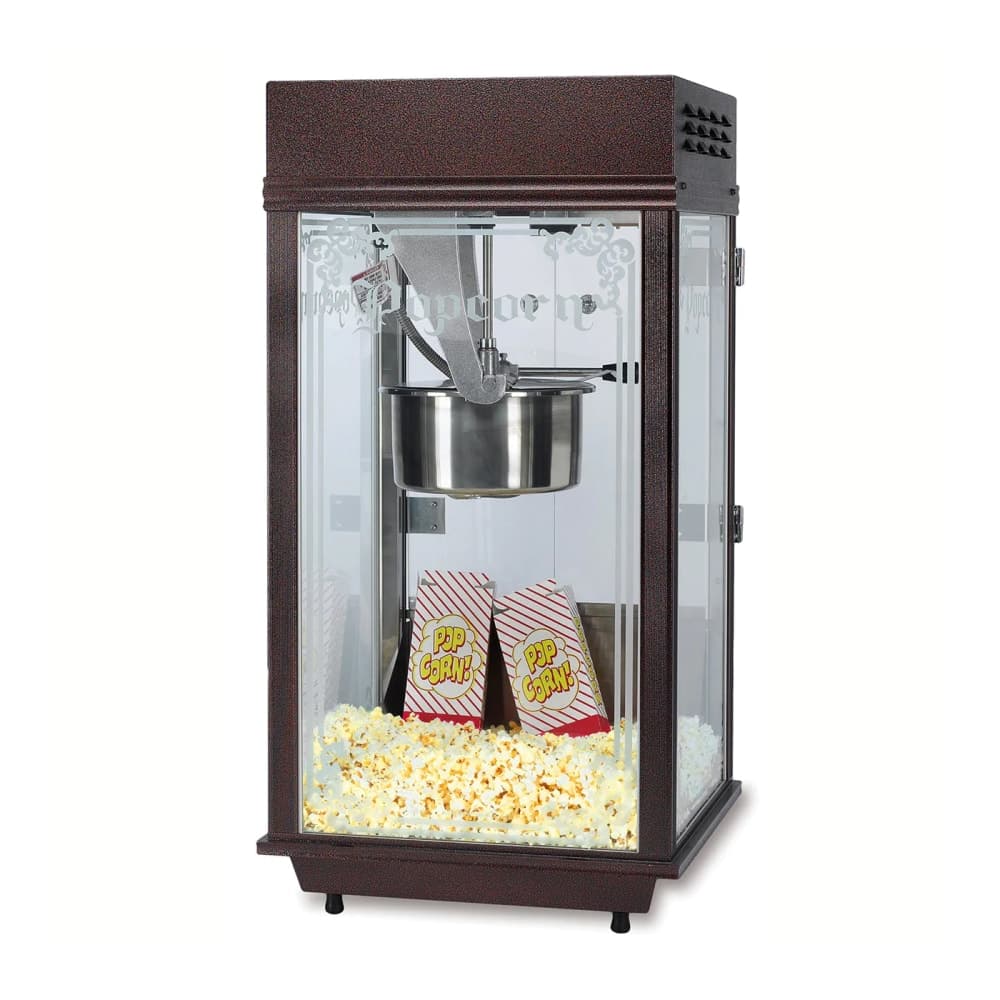 Gold Medal 2212 Mega Pop Popcorn Machine w/ 250 oz/hr Capacity & Copper Vein Finish, 120v