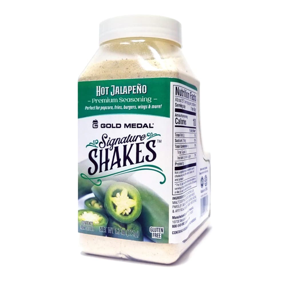Gold Medal 2374S (4) 18-oz. Jars Hot Jalapeno Signature Shakes Flavoring Mix