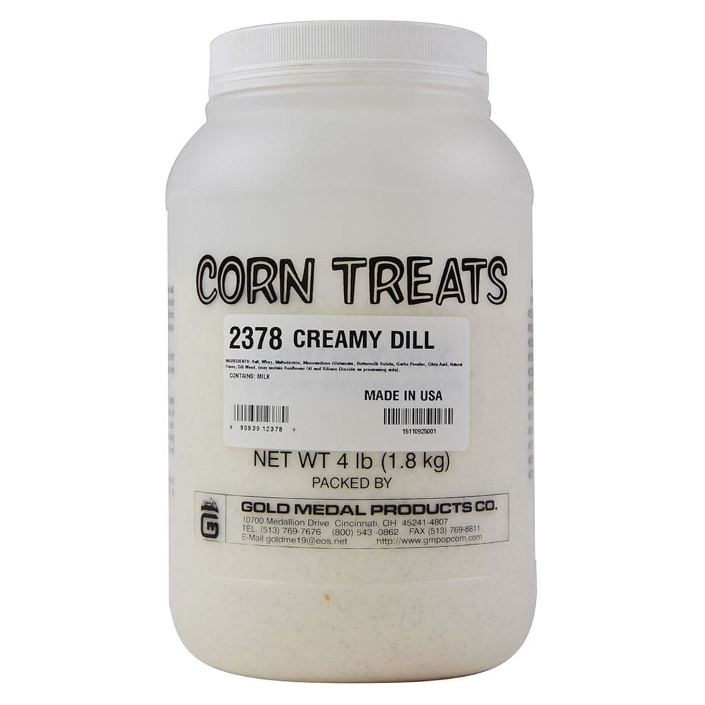 Gold Medal 2378 4 lb Jar Creamy Dill Signature Shakes Flavor Mix