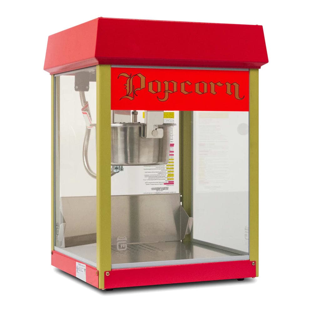 Gold Medal 2404 FunPop Popcorn Machine w/ 4 oz EZ Kleen Kettle & Red Dome, 120v