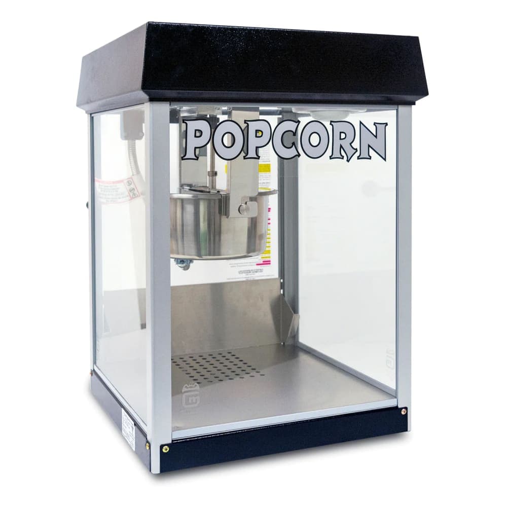 Gold Medal 2404MD FunPop Popcorn Machine w/ 4 oz EZ Kleen Kettle & Midnight Dome, 120v