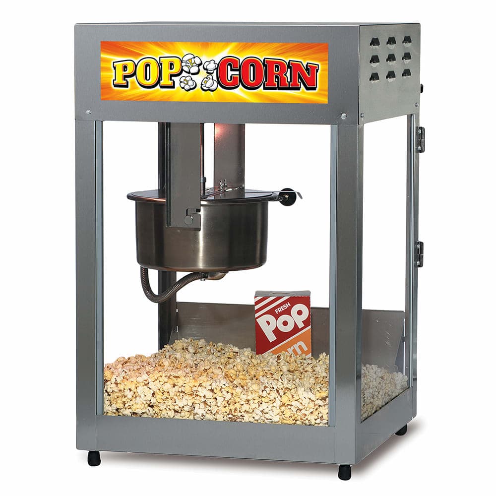 Gold Medal 2552 Pop Maxx Popcorn Popper - 14 oz EZ Kleen Kettle & Stainless Dome, 120v