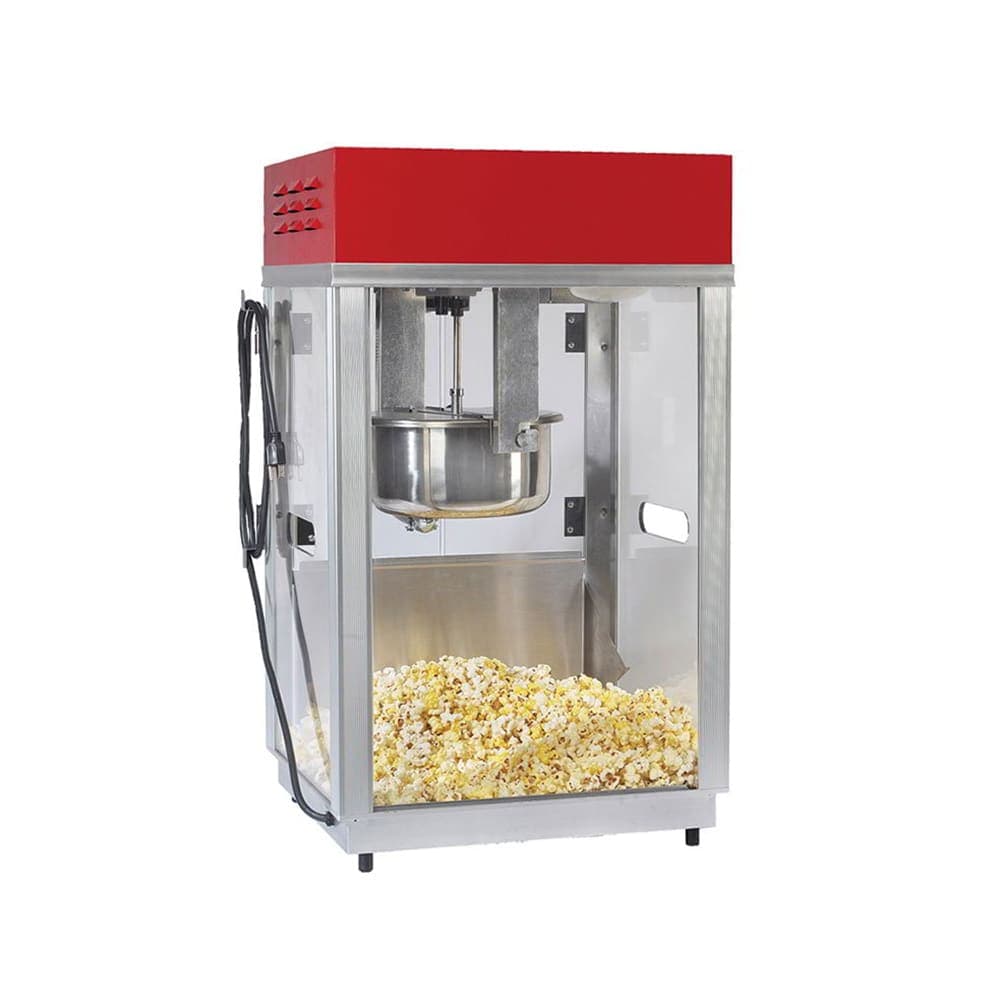Gold Medal 2660SR Portable Popcorn Machine w/ 6 oz Kettle & Red Top, 120v