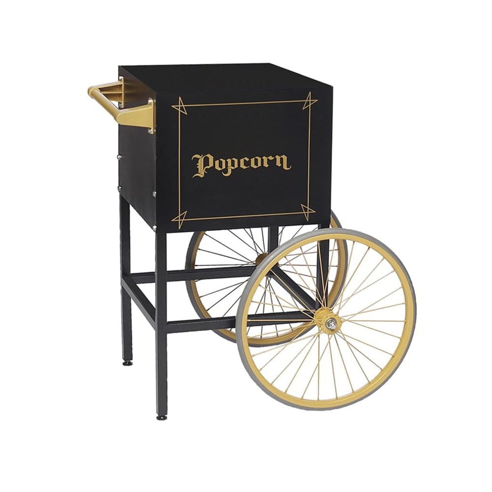 Gold Medal 2689BKG Fun Pop Cart for 8 oz Popper Machine w/ Rear Access Door, Black