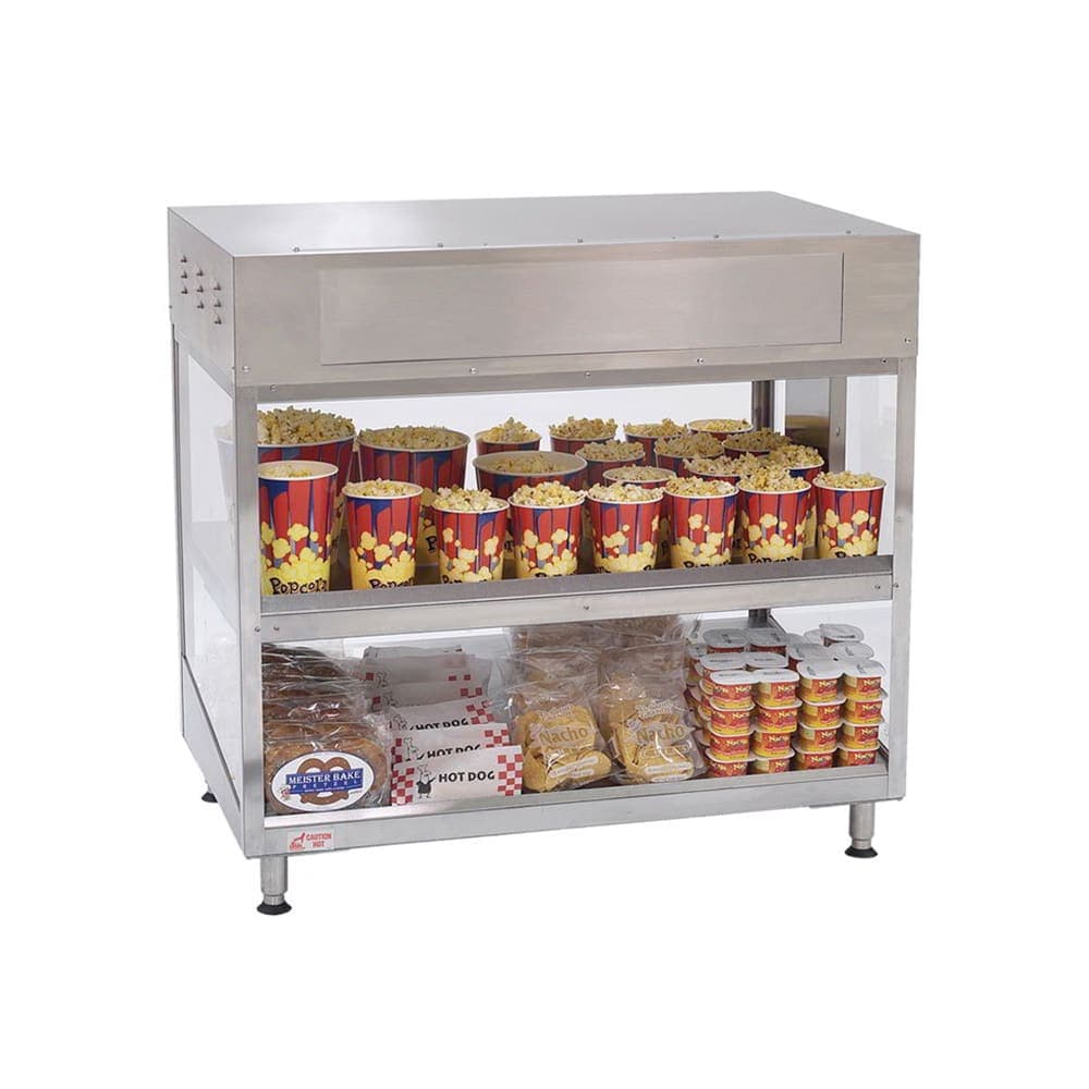 Gold Medal 2856-00-000 36" Popcorn Staging Cabinet w/ (2) Shelves, 120v