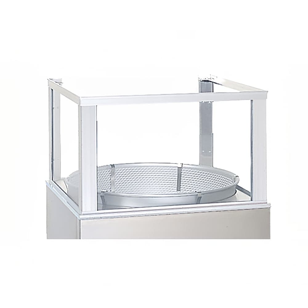 Gold Medal 3034 Mini Unifloss Top for Cotton Candy Machine w/ Aluminum Sneeze Guard, Stainless