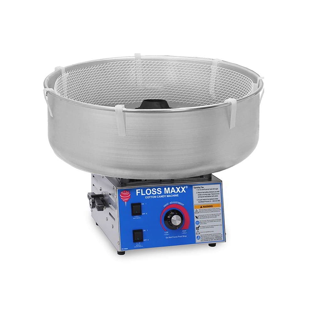 Gold Medal 3077-00-000 Super Floss Maxx® Cotton Candy Machine w/ Non-Metallic Floss Bowl, 120v