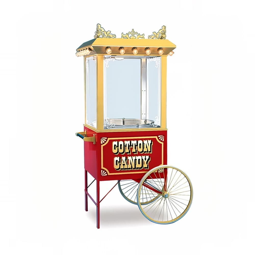Gold Medal 3118CF Food Cart for Cotton Candy w/ Graphics, 43"L x 35"W x 38"H, Red