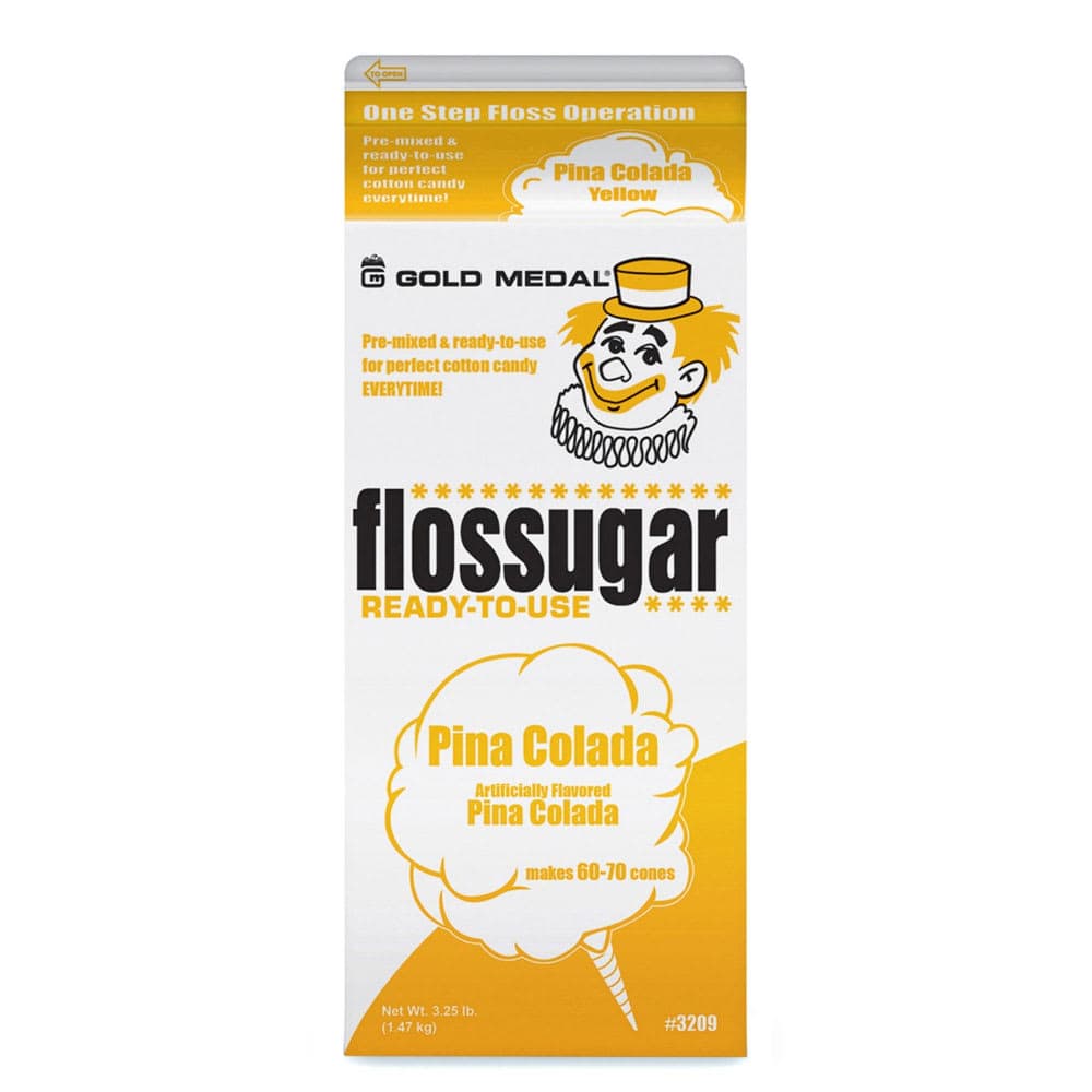 Gold Medal 3209 1/2 gal Piña Colada (Pineapple) Cotton Candy Flossugar