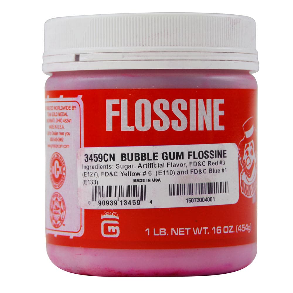 Gold Medal 3459CN 1 lb Jar Bubble Gum (Bubble Gum) Flossine®