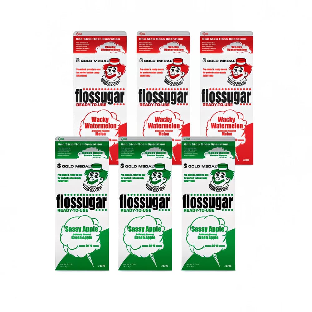 Gold Medal 3613 1/2 gal Sassy Apple/Watermelon Cotton Candy Flossugar