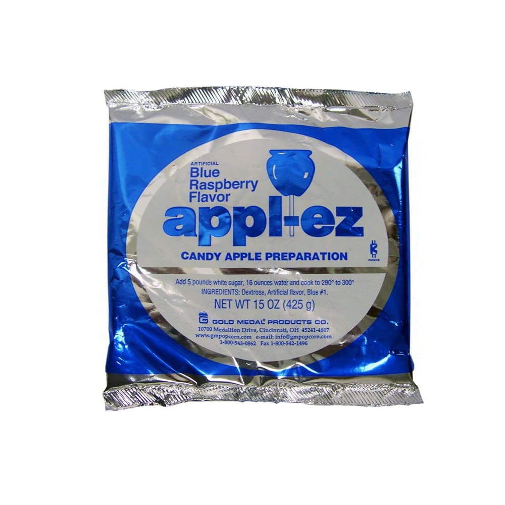 Gold Medal 4143 (15) 15 oz Blue Raspberry Appl-EZ Candy Apple Mix