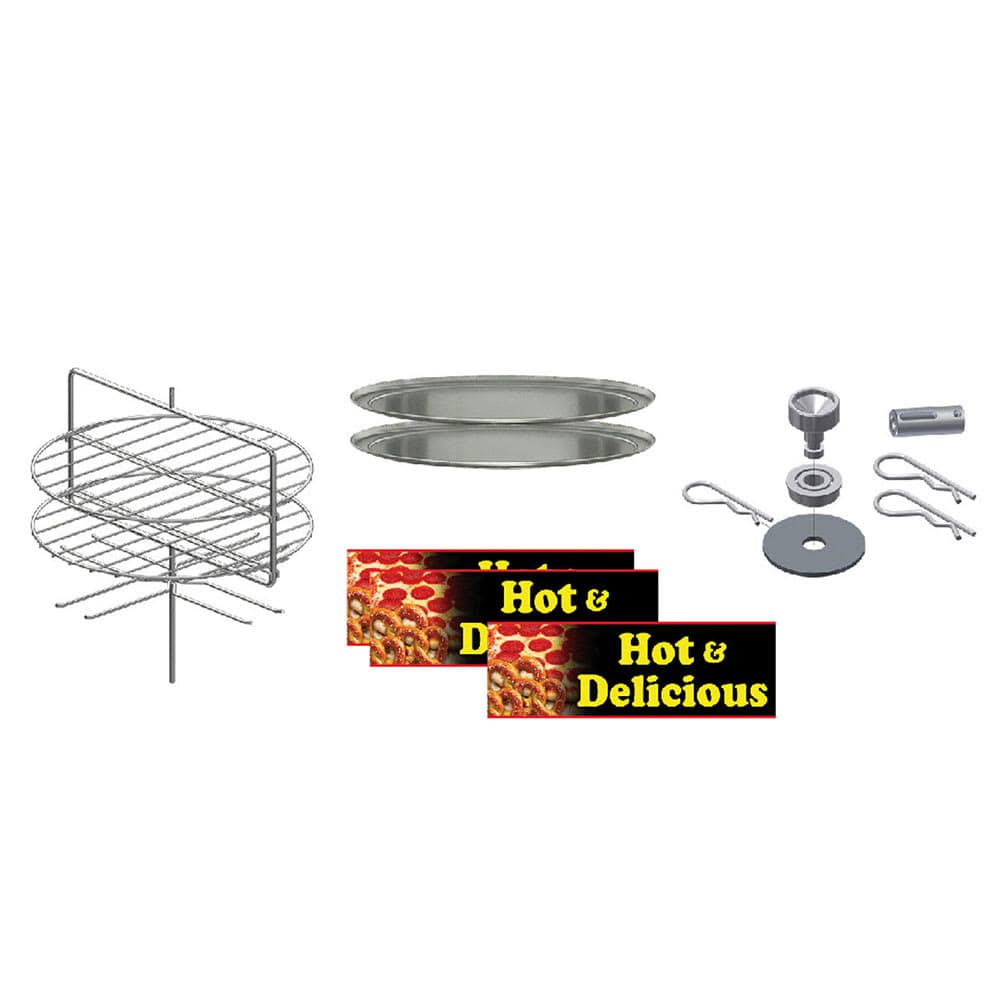 Gold Medal 5553-004 19" Round Combo Pizza/Pretzel Rack for 5550 00 & 5550 01 Merchandisers