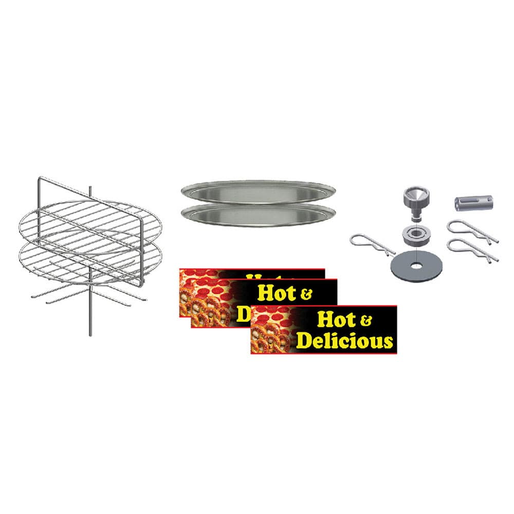 Gold Medal 5553-005 15" Round Combo Pizza/Pretzel Rack for 5550 00 & 5550 01 Merchandisers