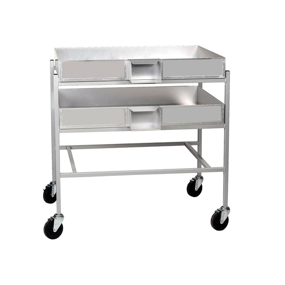 Gold Medal 5838 Cooling Rack Truck w/ (3) 2166 Pan Capacity, Anodized Aluminum