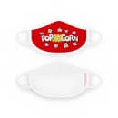 Gold Medal 6667 Adult Face Mask w/ Elastic Ear Loops - Poly/Cotton, Red Popcorn Design thumbnail 2