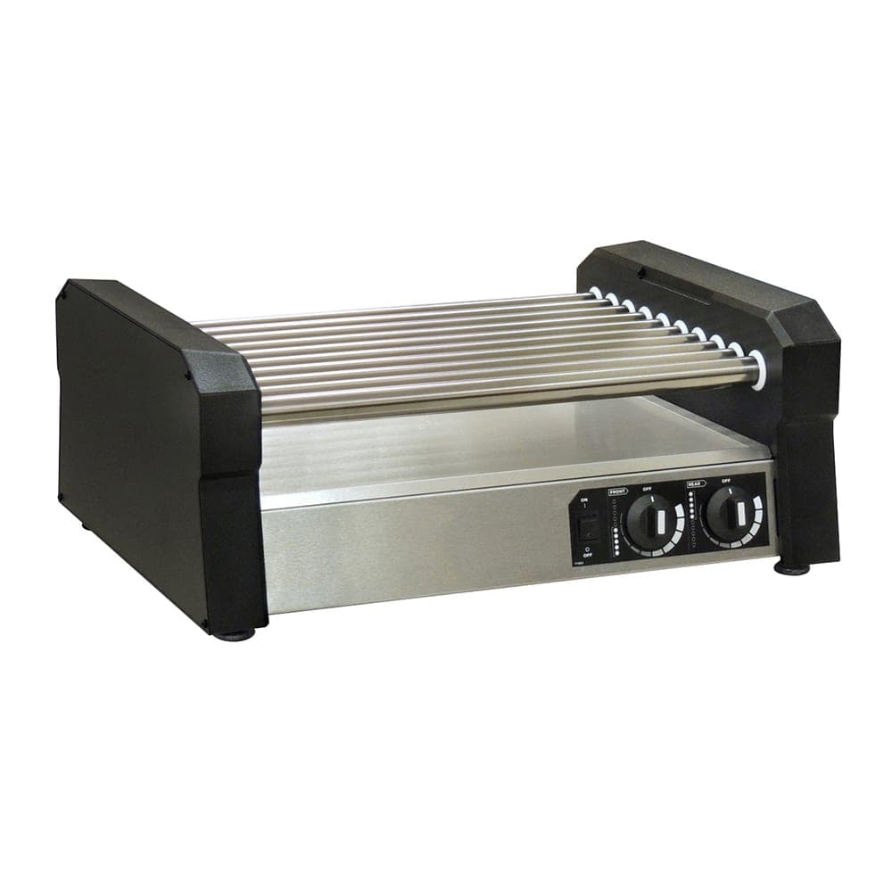 Gold Medal 8551-00-000 Hot Diggity® 36 Hot Dog Roller Grill w/ Manual Controls - Slanted or Flat Top, 120v