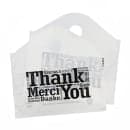 AmerCareRoyal Printed Poly Take Out Bag w/ Handles - 19" x 18" x 9 1/2", White (RPWB1918HD) thumbnail 2