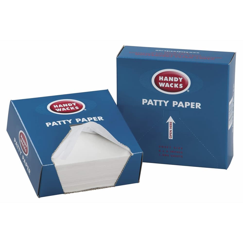 Handy Wacks Patty Paper - 5" x 4 3/4", Wax, White (P-50)