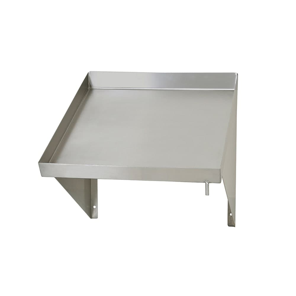 Eagle Group 606641 Solid Wall Mounted Rack Shelf, 21"W x 21"D, Stainless