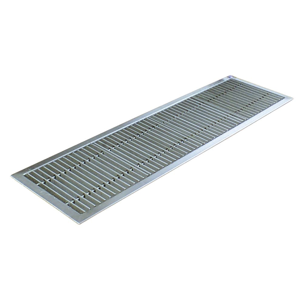 Eagle Group ASFT-1248-SG Floor Trough - Removable Basket, Stainless Steel Grating, 48" x 12" x 6"