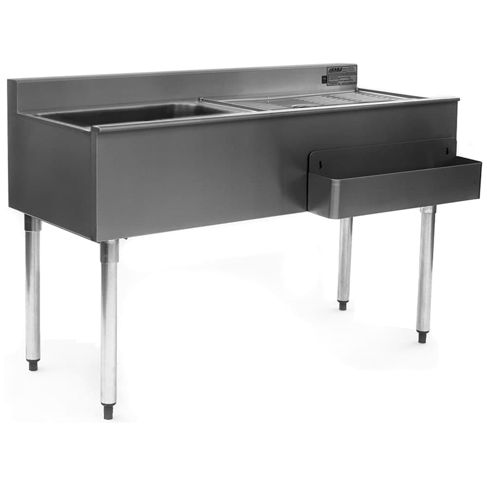 Eagle Group CWS4-18L 48" 1800 Series Cocktail Station w/ 75 lb Ice Bin, Stainless Steel