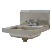 Eagle Group HSAE-10-FA Wall Mount Commercial Hand Sink w/ 14"L x 10"W x 5"D Bowl, Gooseneck Faucet thumbnail 2