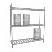 Eagle Group KR1860A (3) Level Keg Rack w/ (6) Keg Capacity, 60" x 18" x 76" thumbnail 2