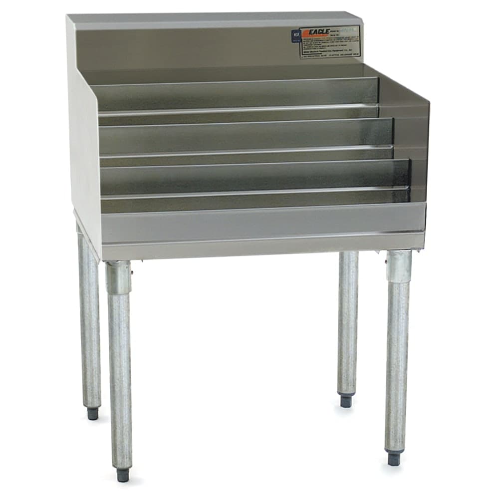Eagle Group LD24-18 Raised Liquor Bottle Display Unit w/ (4) Steps - 24" x 19 1/2", Stainless