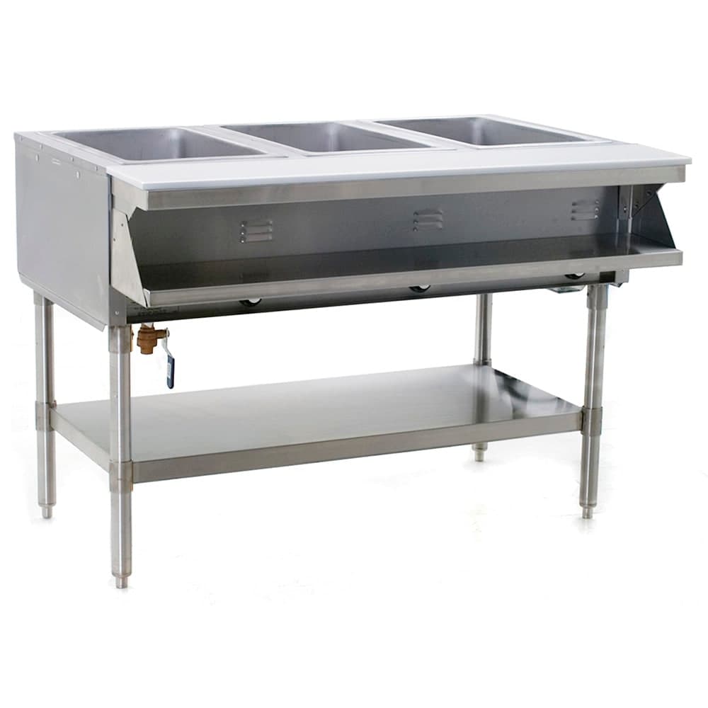 Eagle Group SHT3-208 48" Hot Food Table w/ (3) Wells & Cutting Board, 208v/1ph