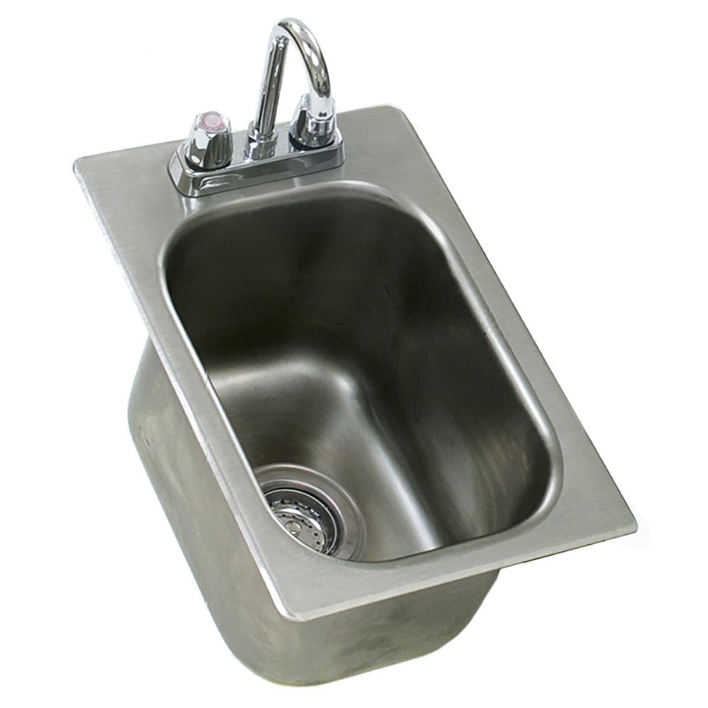 Eagle Group SR10-14-9.5-1 (1) Compartment Drop-in Sink - 10" x 14", Drain Included