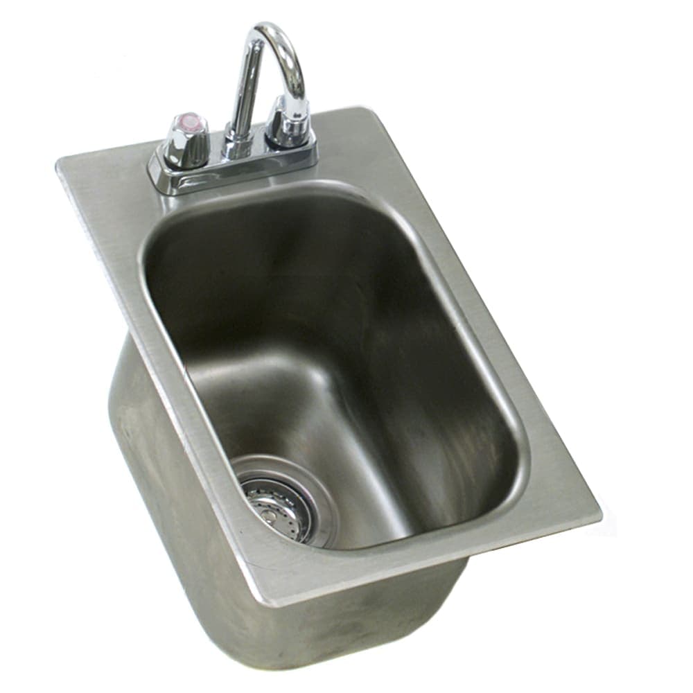 Eagle Group SR12-14-9.5-1 (1) Compartment Drop-in Sink - 12" x 14", Drain Included